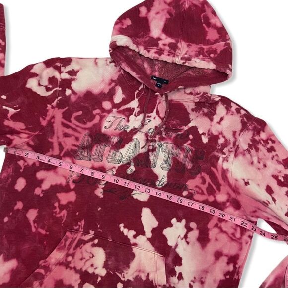 Distressed GAP The Eastern Atlantic 1969 Showdown Bleached Tie Dye Hoodie - Picture 6 of 8
